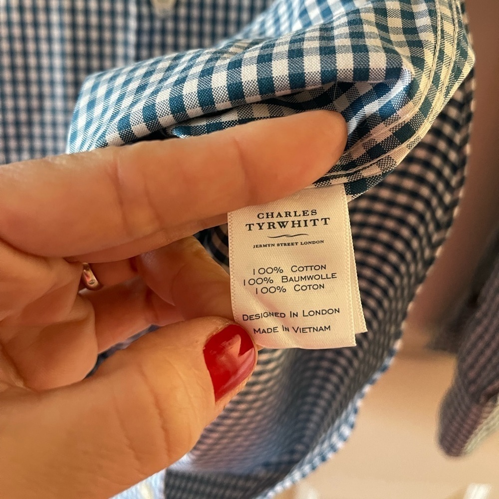 Charles Tyrwhitt button down • Mens 15/33in - Picture 5 of 5